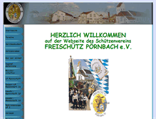 Tablet Screenshot of freischuetz-poernbach.de